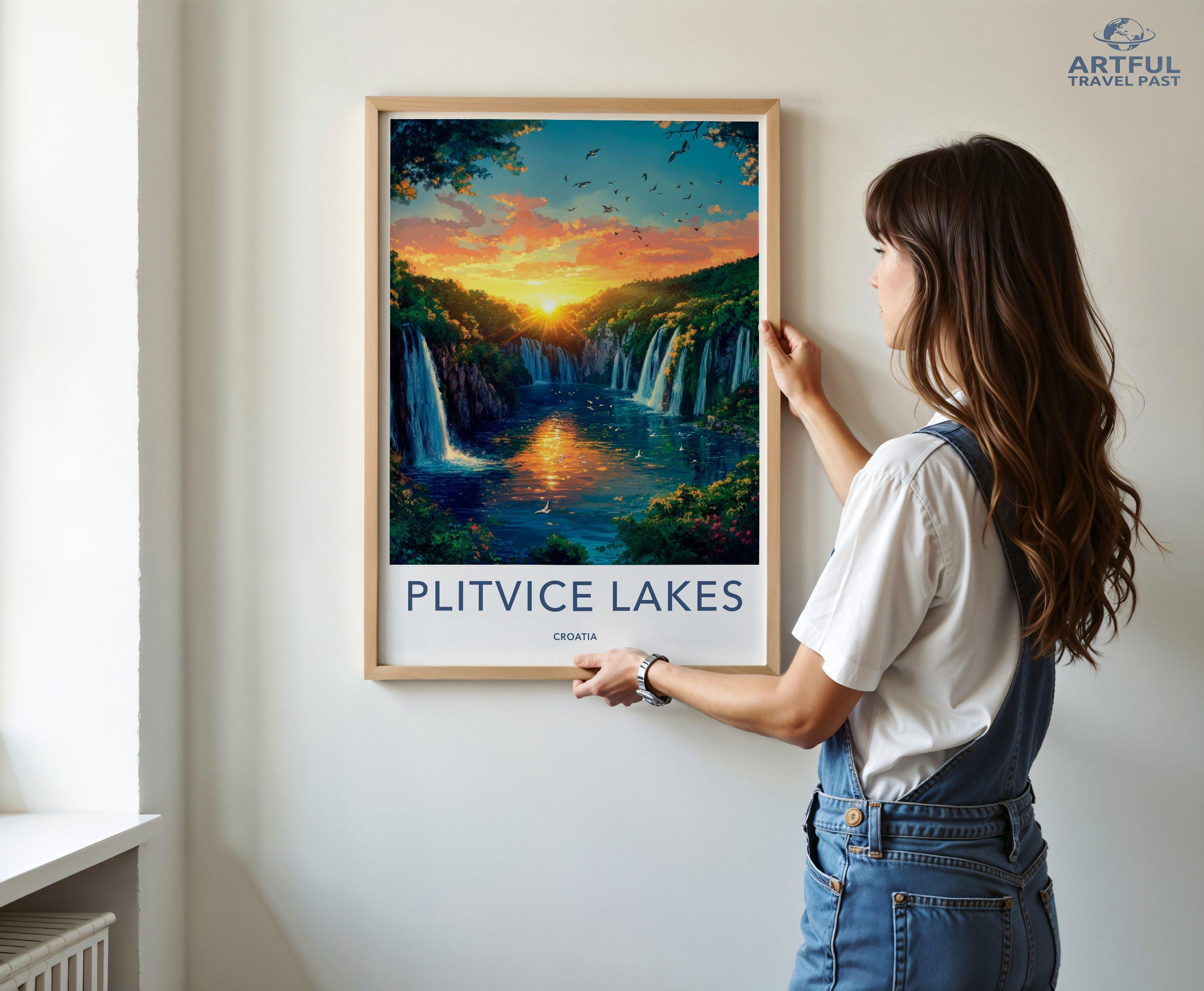 Plitvice Lakes Poster - Croatia Wall Art