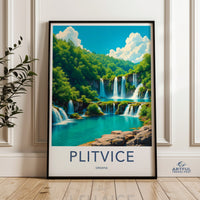 Plitvice Lakes Poster - Croatia Wall Art