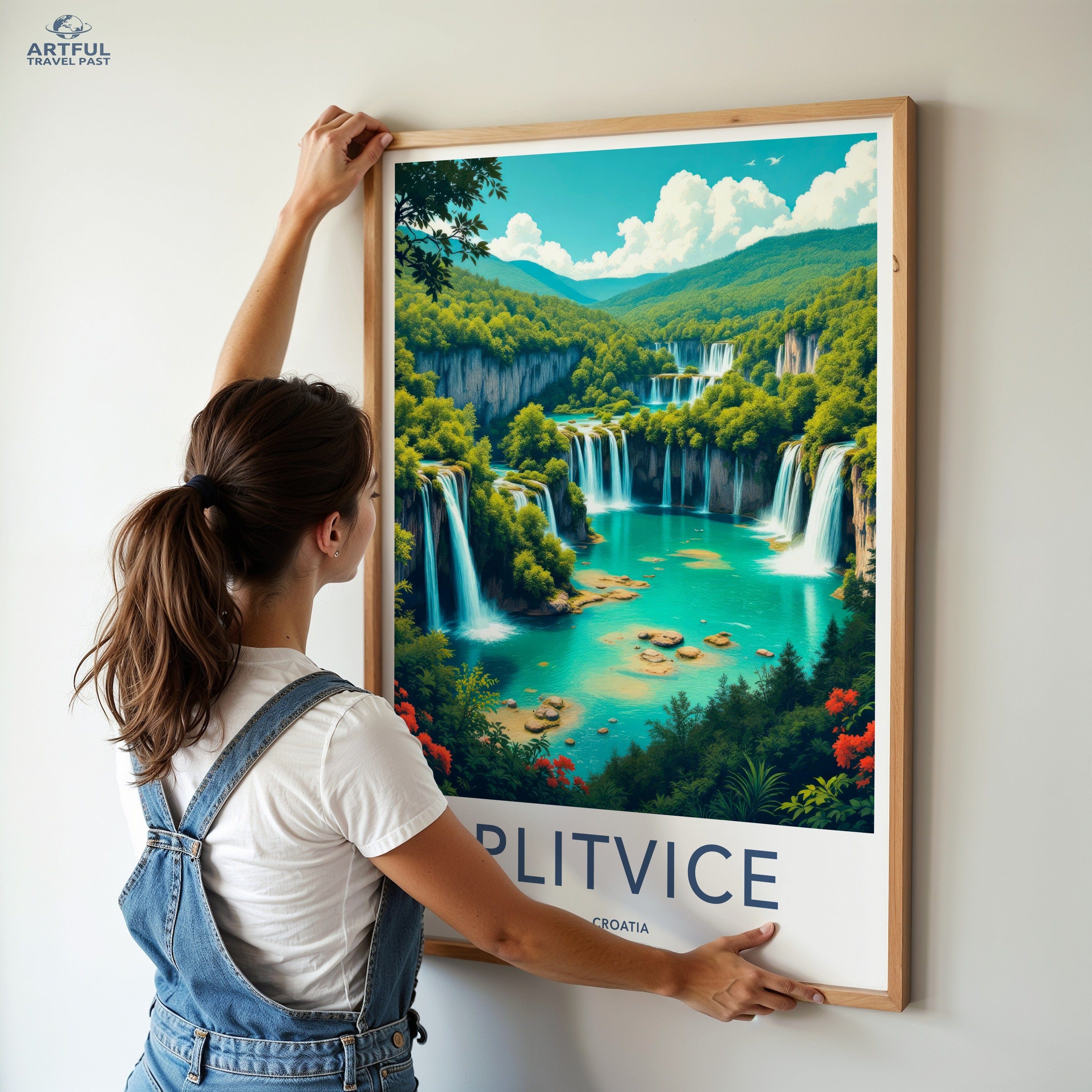 Plitvice Lakes Poster - Croatia Wall Art