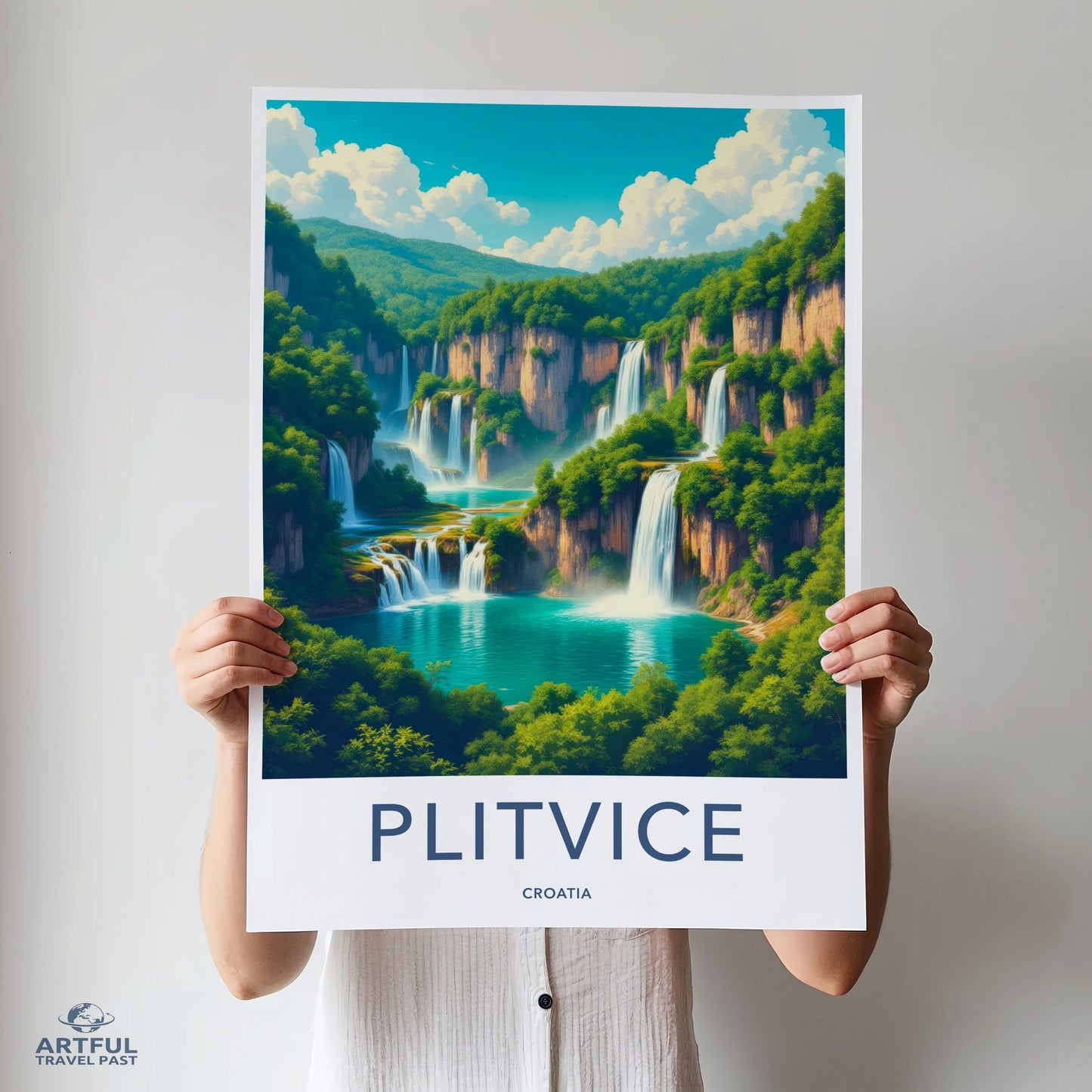 Plitvice Lakes Poster - Croatia Wall Art