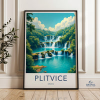 Plitvice Lakes Poster - Croatia Wall Art