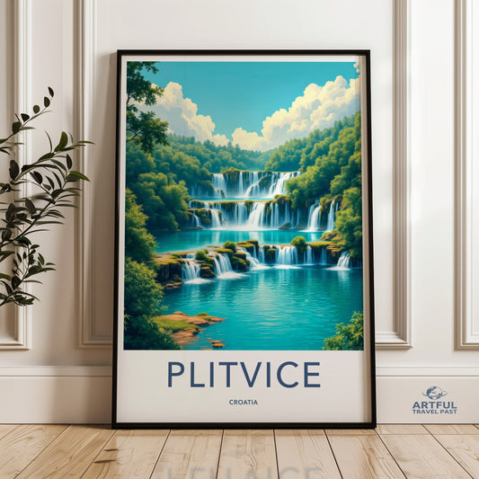 Plitvice Lakes Poster - Croatia Wall Art