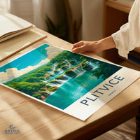 Plitvice Lakes Poster - Croatia Wall Art