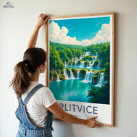 Plitvice Lakes Poster - Croatia Wall Art