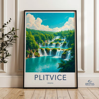Plitvice Lakes Poster - Croatia Wall Art