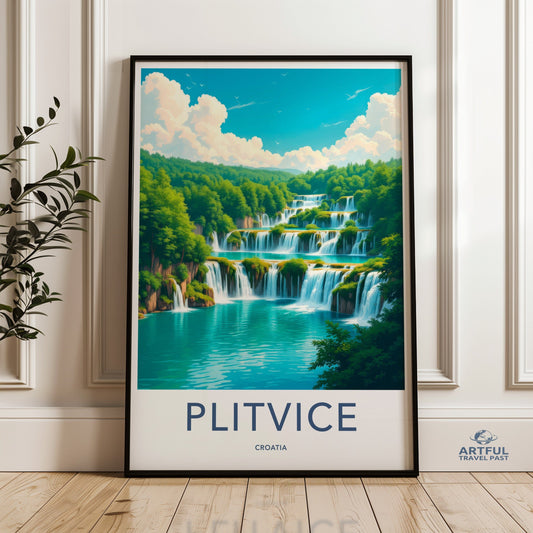 Plitvice Lakes Poster - Croatia Wall Art