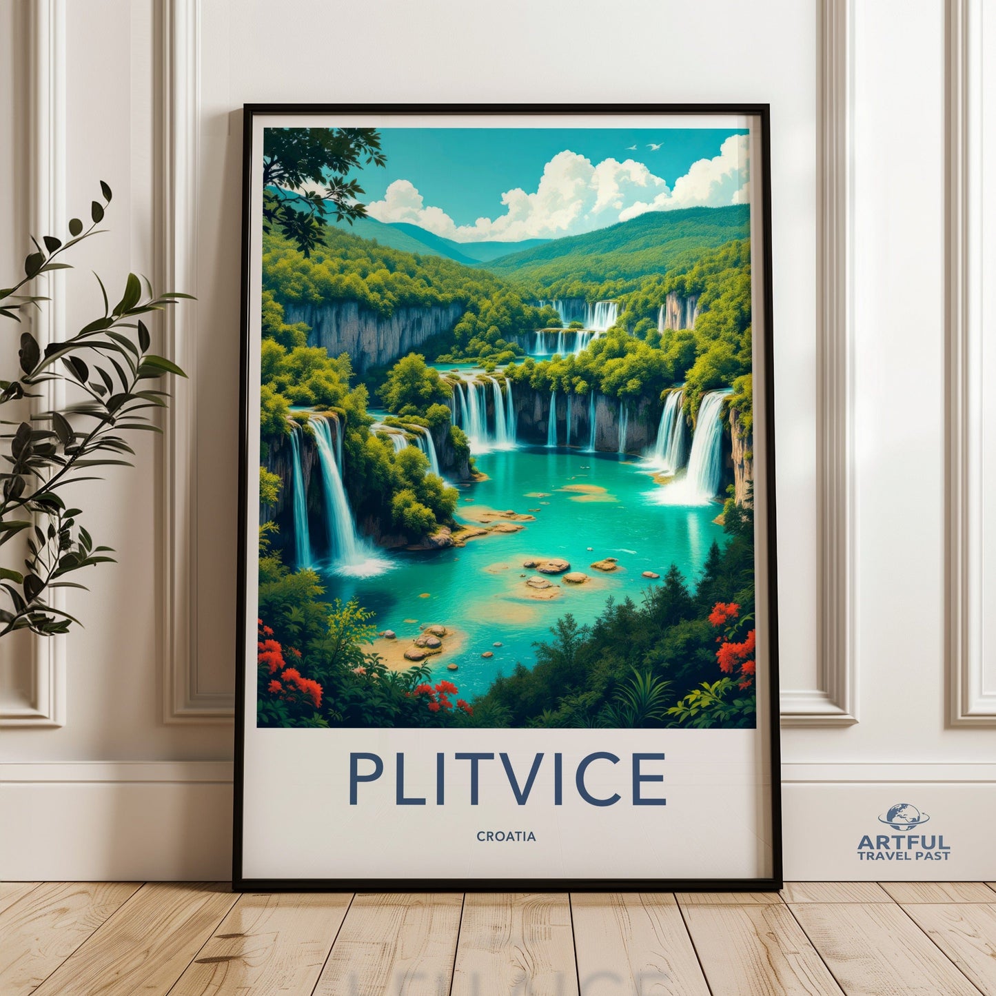 Plitvice Lakes Poster - Croatia Wall Art