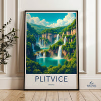 Plitvice Lakes Poster - Croatia Wall Art