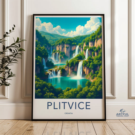 Plitvice Lakes Poster - Croatia Wall Art