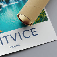 Plitvice Lakes Poster - Croatia Wall Art
