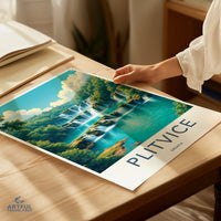 Plitvice Lakes Poster - Croatia Wall Art