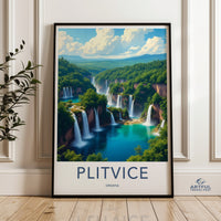 Plitvice Lakes Poster - Croatia Wall Art