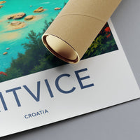Plitvice Lakes Poster - Croatia Wall Art