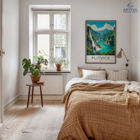 Plitvice Lakes Poster - Croatia Wall Art