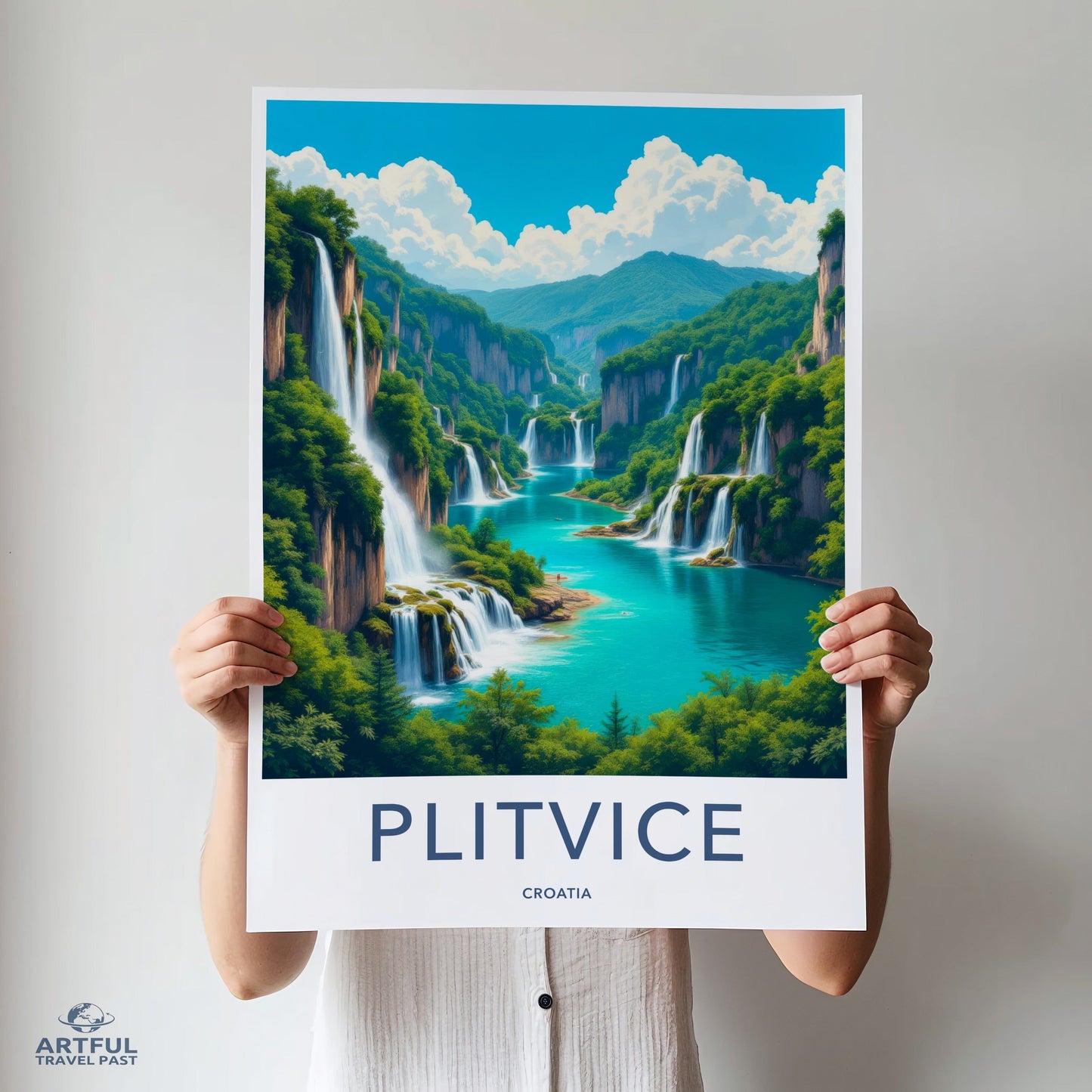 Plitvice Lakes Poster - Croatia Wall Art
