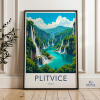 Plitvice Lakes Poster - Croatia Wall Art