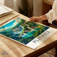 Plitvice Lakes Poster - Croatia Wall Art
