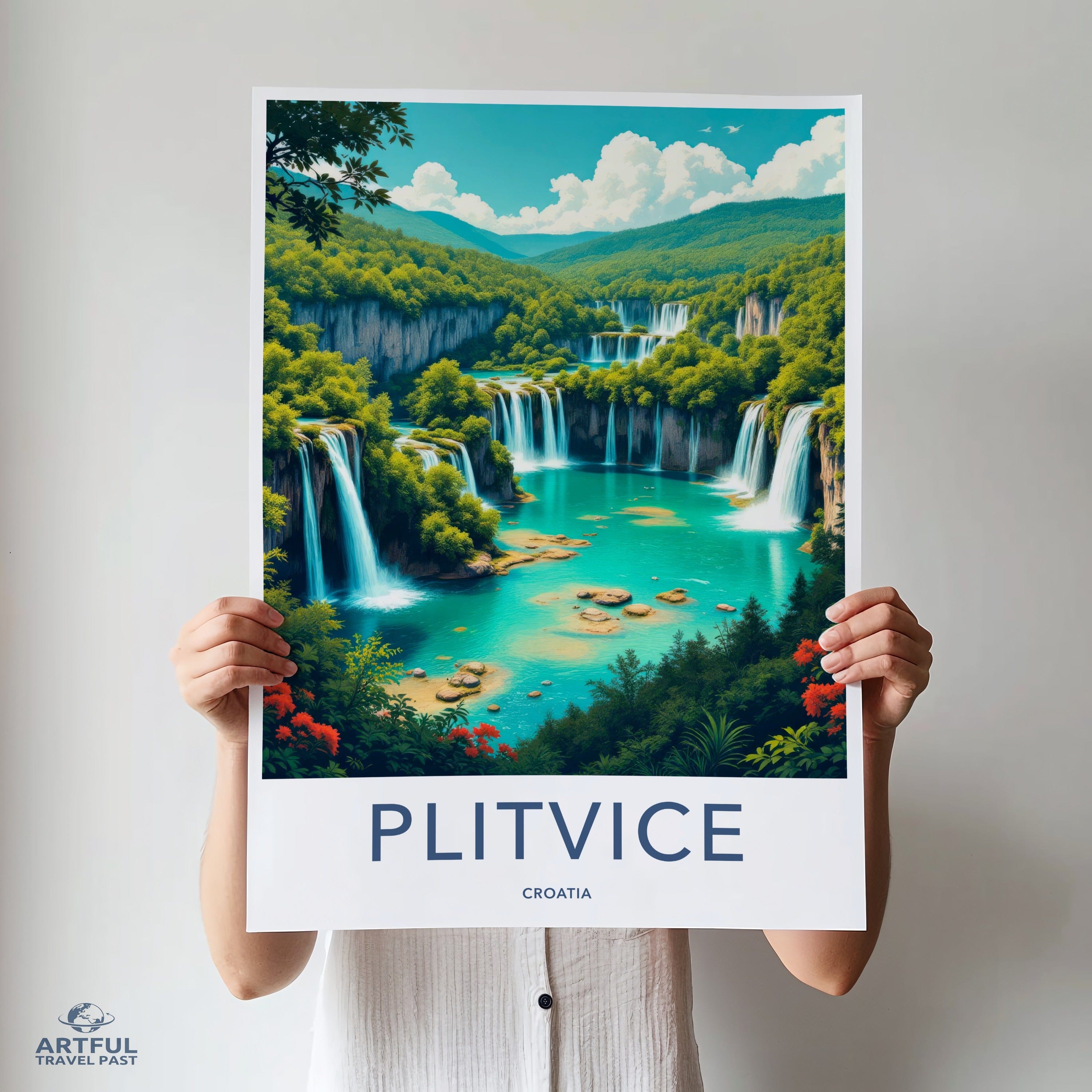 Plitvice Lakes Poster - Croatia Wall Art