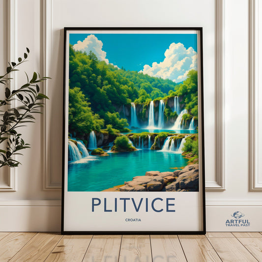Plitvice Lakes Poster - Croatia Wall Art