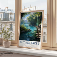 Plitvice Lakes Poster - Czech Republic Wall Art