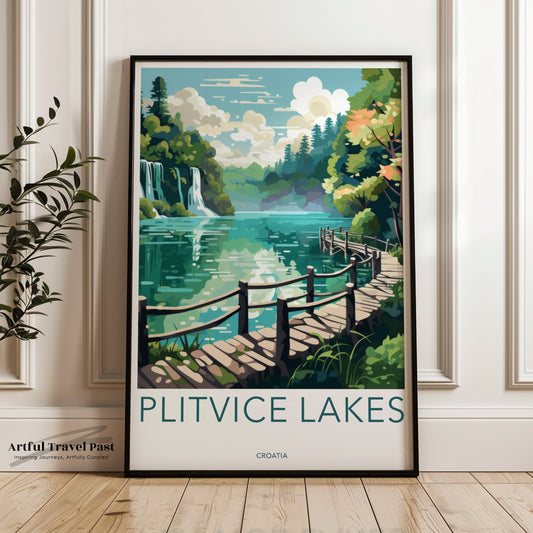 Plitvice Lakes Poster - Czech Republic Wall Art