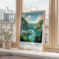Plitvice Lakes Poster - Czech Wall Art