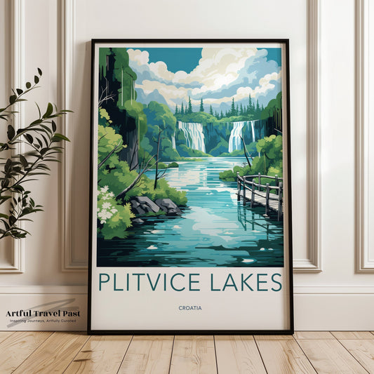 Plitvice Lakes Poster - Czech Wall Art