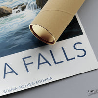 Pliva Falls Poster | Bosnia and Herzegovina Wall Art