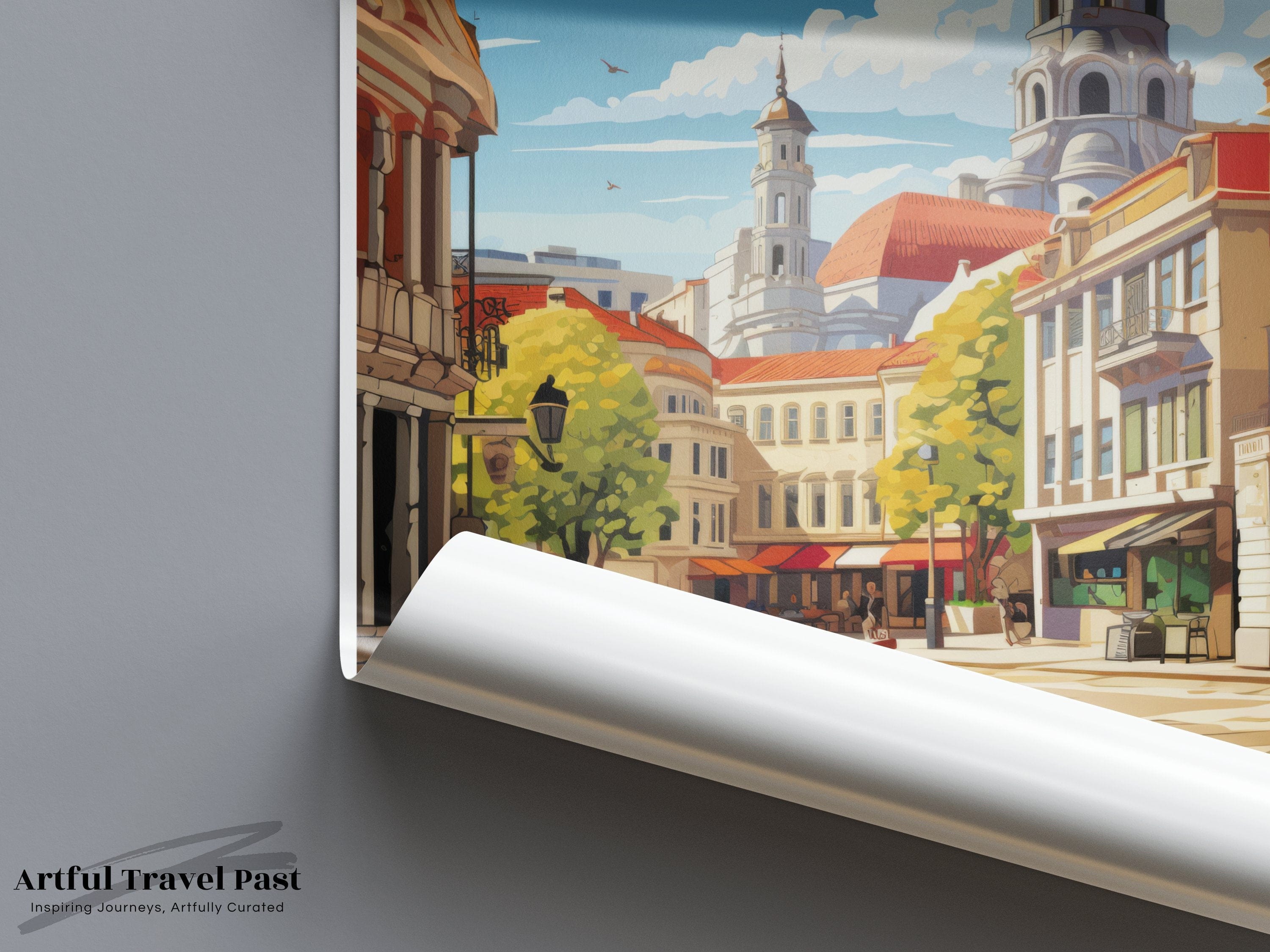Plovdiv Poster | Bulgaria Wall Art | Eastern Europe Decor