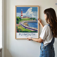 Plymouth Poster - England Wall Art