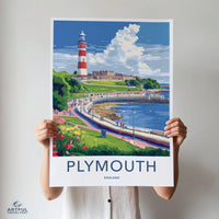 Plymouth Poster - England Wall Art