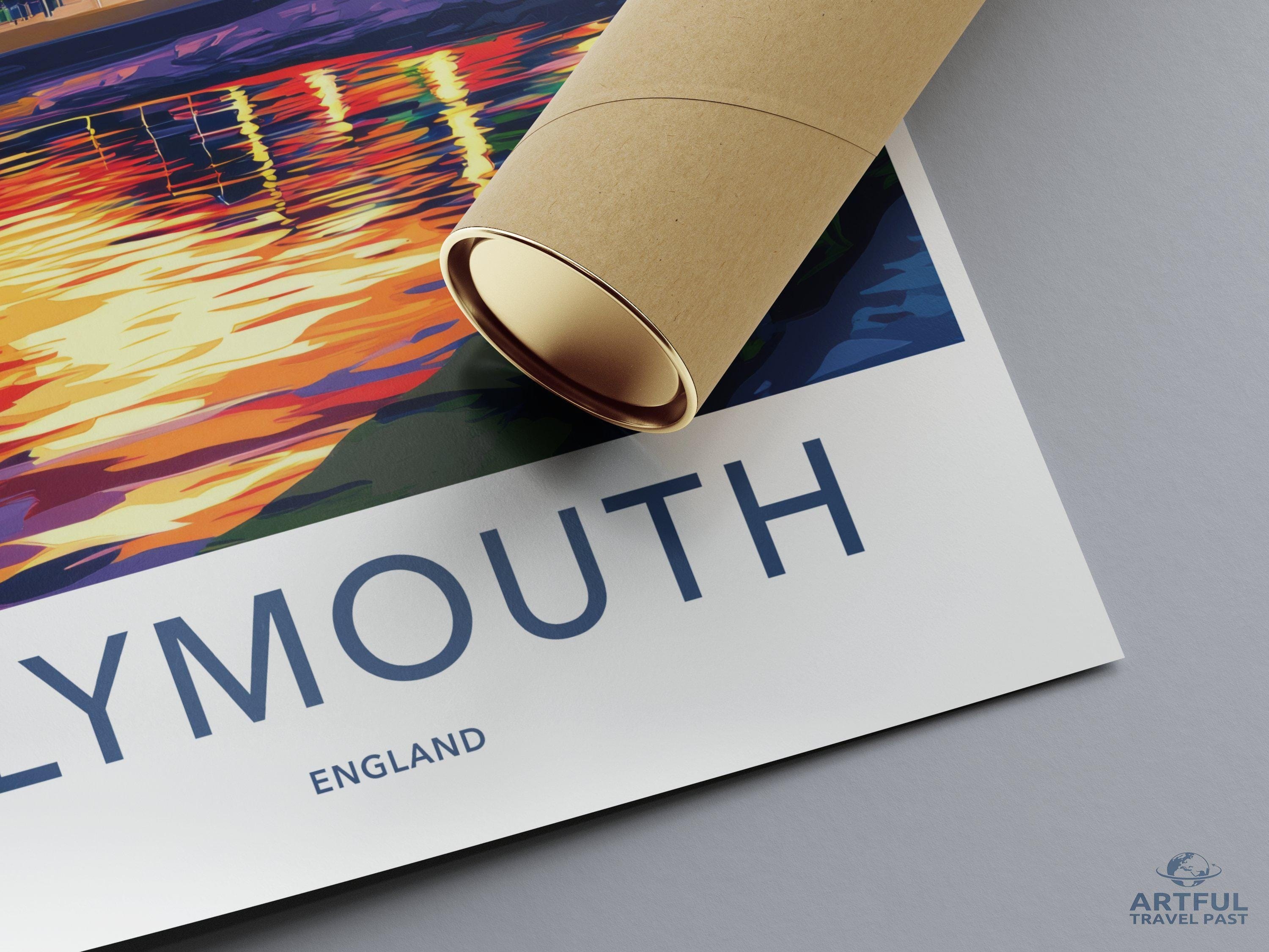 Plymouth Poster - England Wall Art