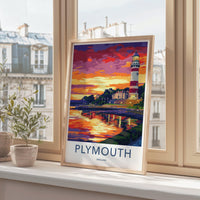 Plymouth Poster - England Wall Art