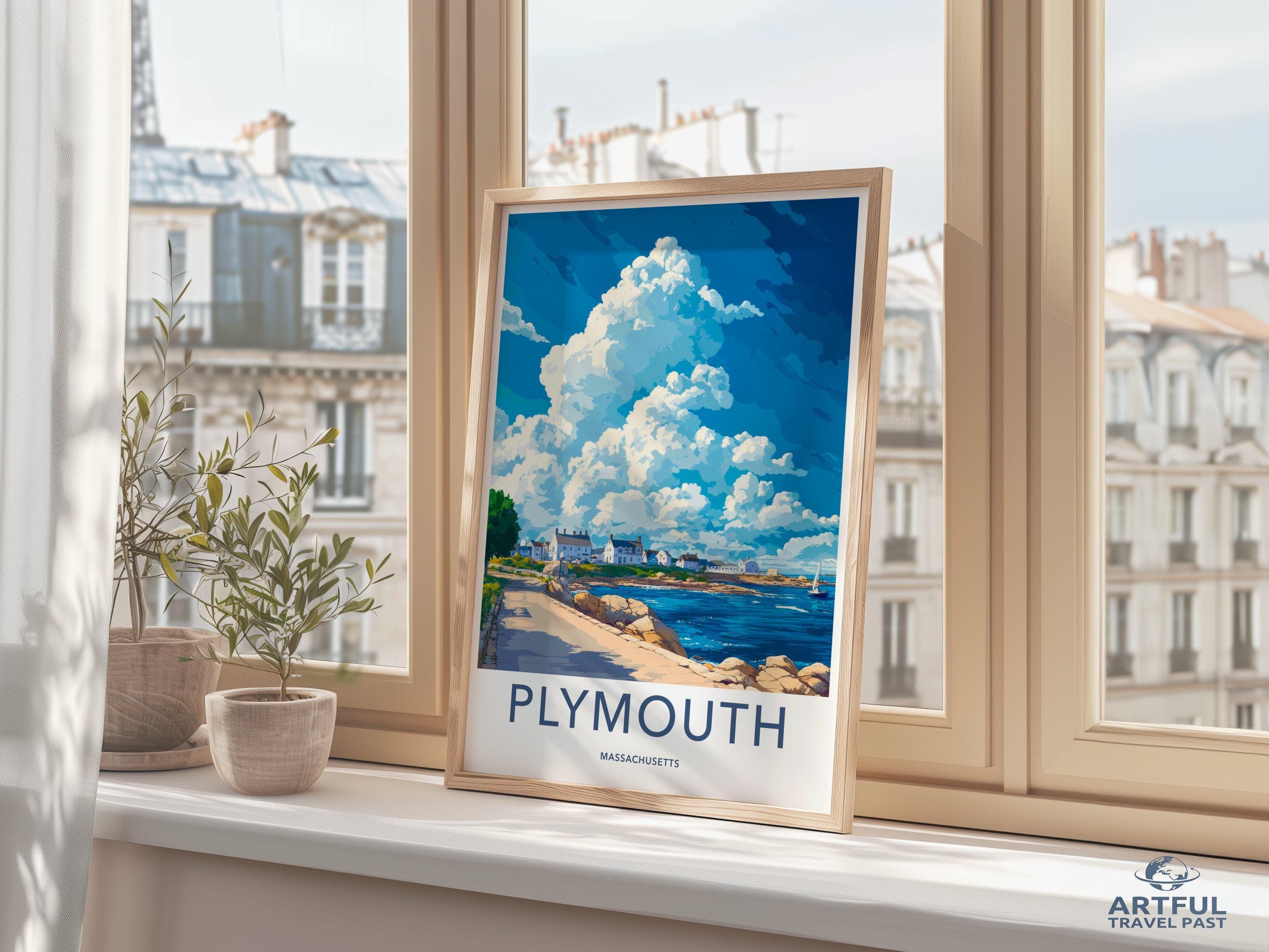 Plymouth Poster - Massachusetts Wall Art