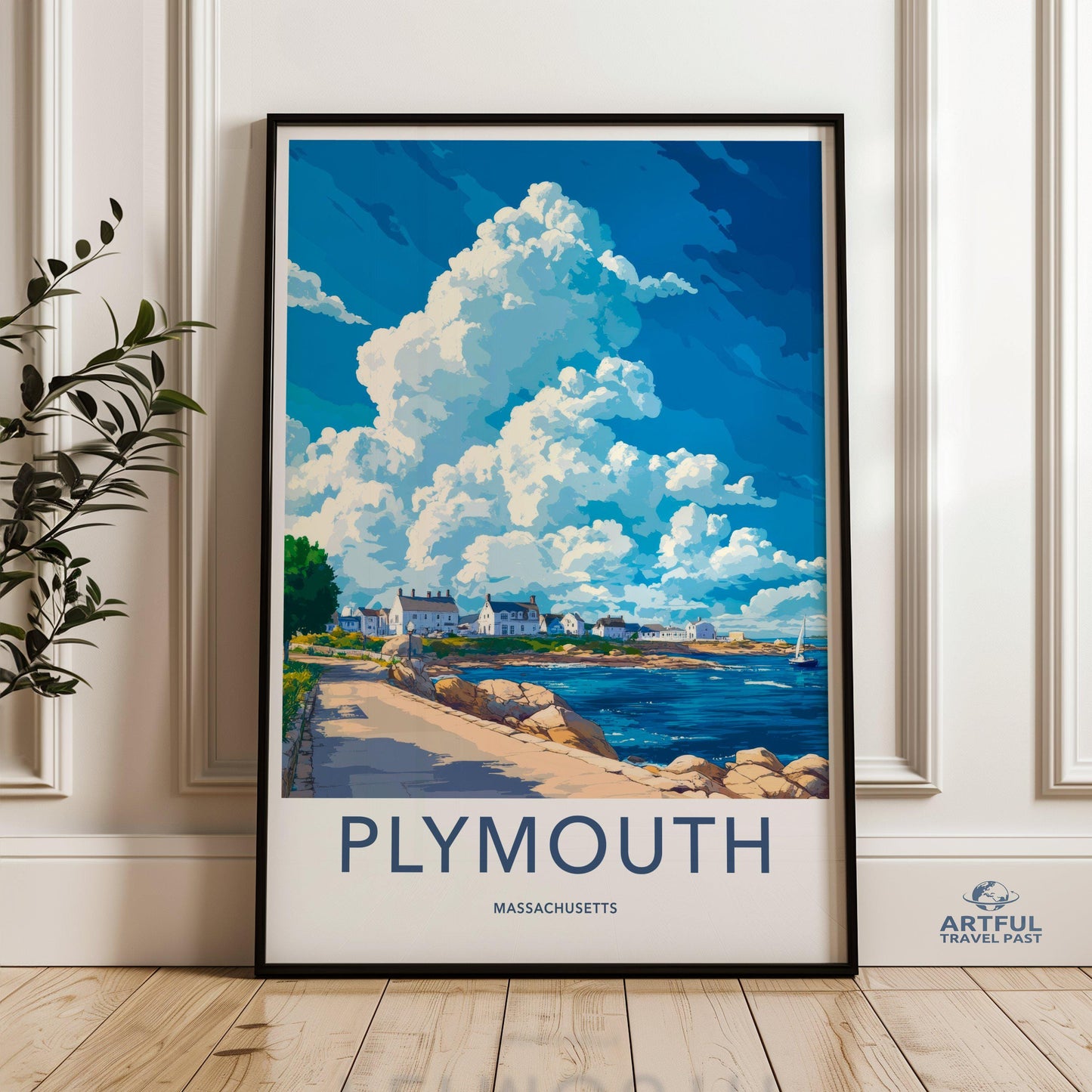 Plymouth Poster - Massachusetts Wall Art