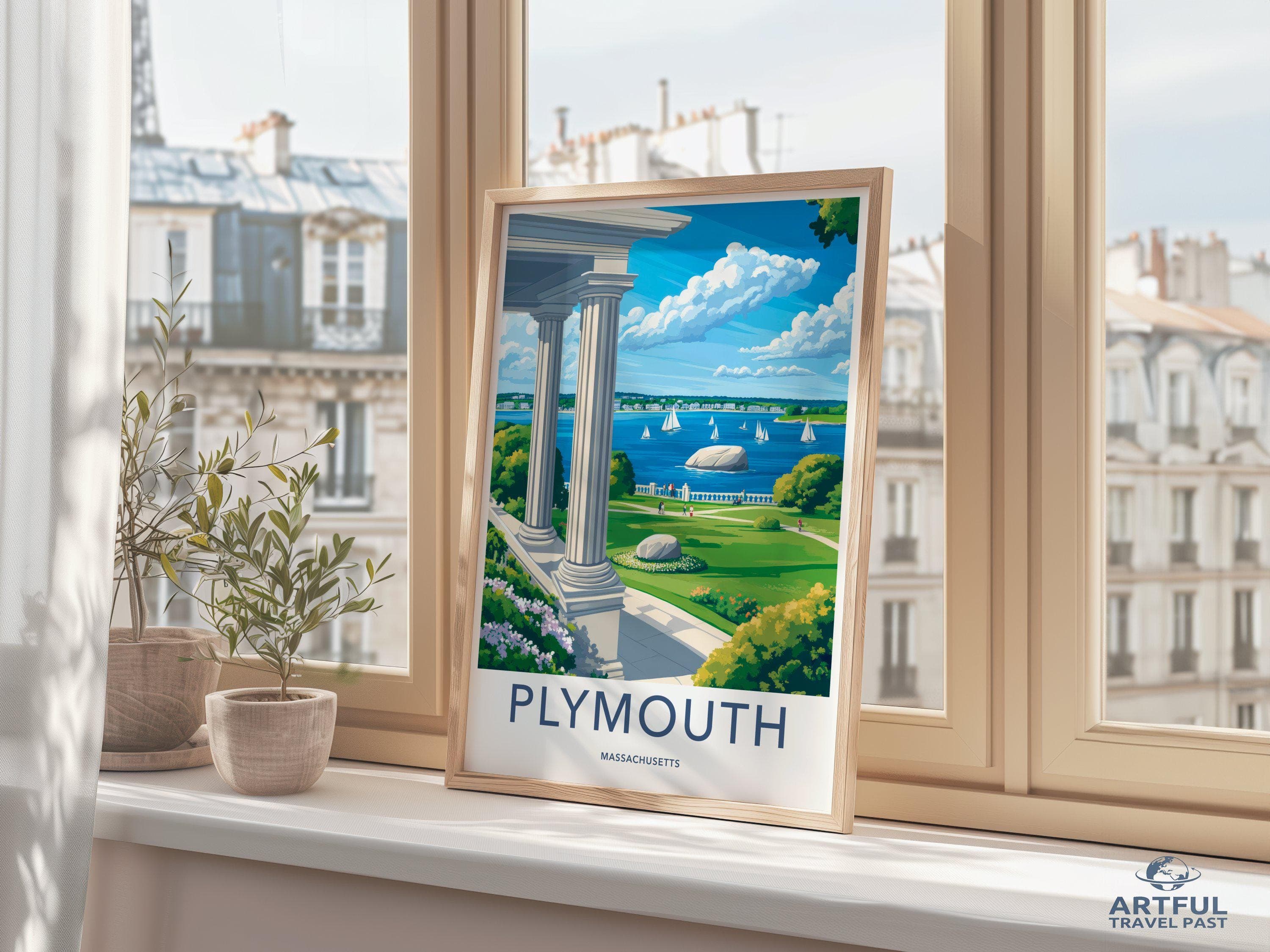 Plymouth Poster - Massachusetts Wall Art