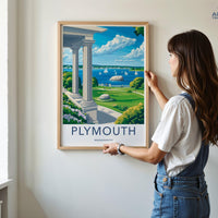 Plymouth Poster - Massachusetts Wall Art