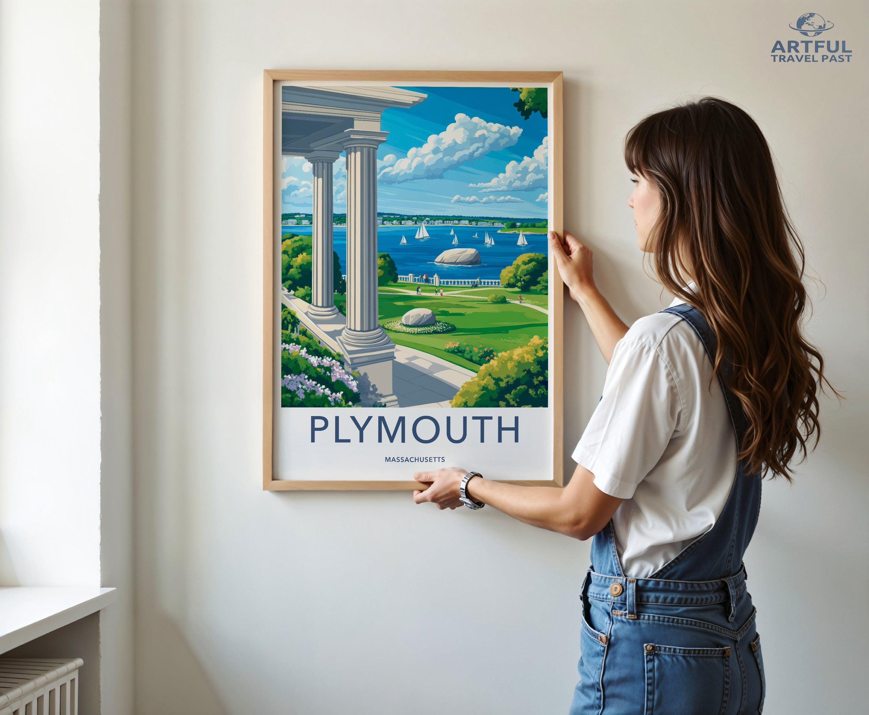 Plymouth Poster - Massachusetts Wall Art