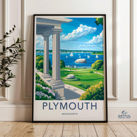Plymouth Poster - Massachusetts Wall Art