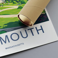 Plymouth Poster | Massachusetts Wall Art | America Decor