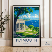Plymouth Poster | Massachusetts Wall Art | America Decor