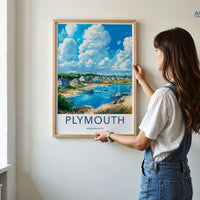 Plymouth Poster | Massachusetts Wall Art | America Decor