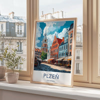 Plzen Poster - Czech Republic Wall Art