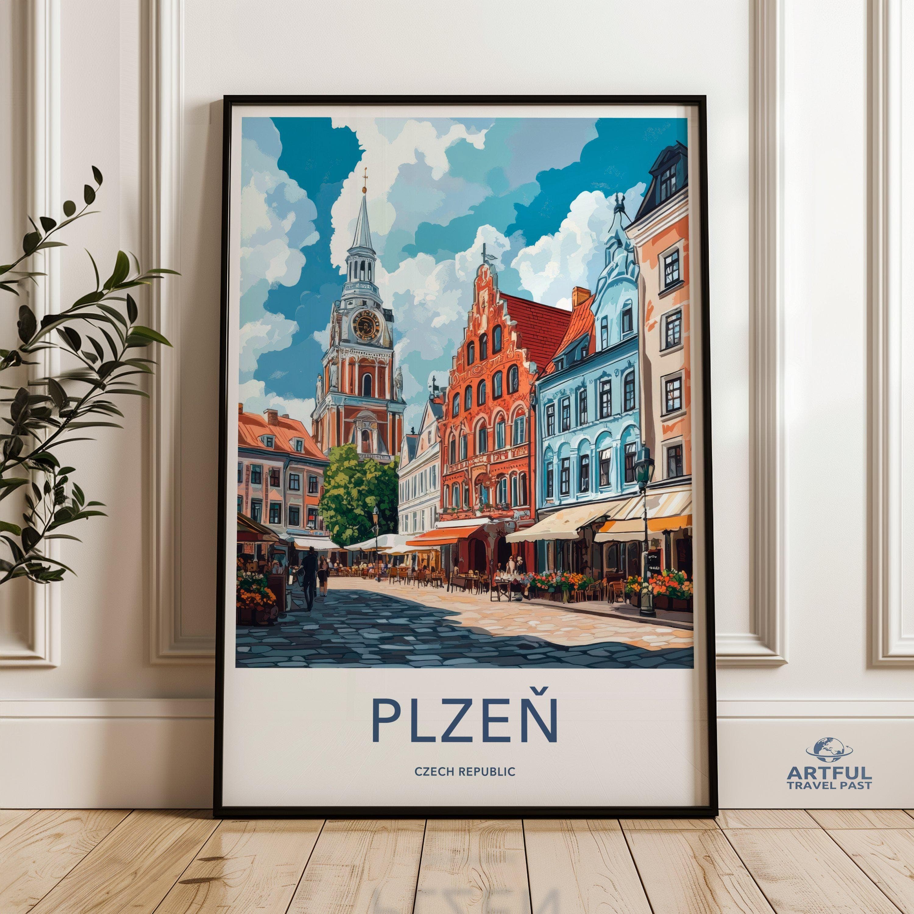 Plzen Poster - Czech Republic Wall Art