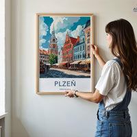 Plzen Poster - Czech Republic Wall Art