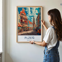 Plzen Poster - Czech Republic Wall Art