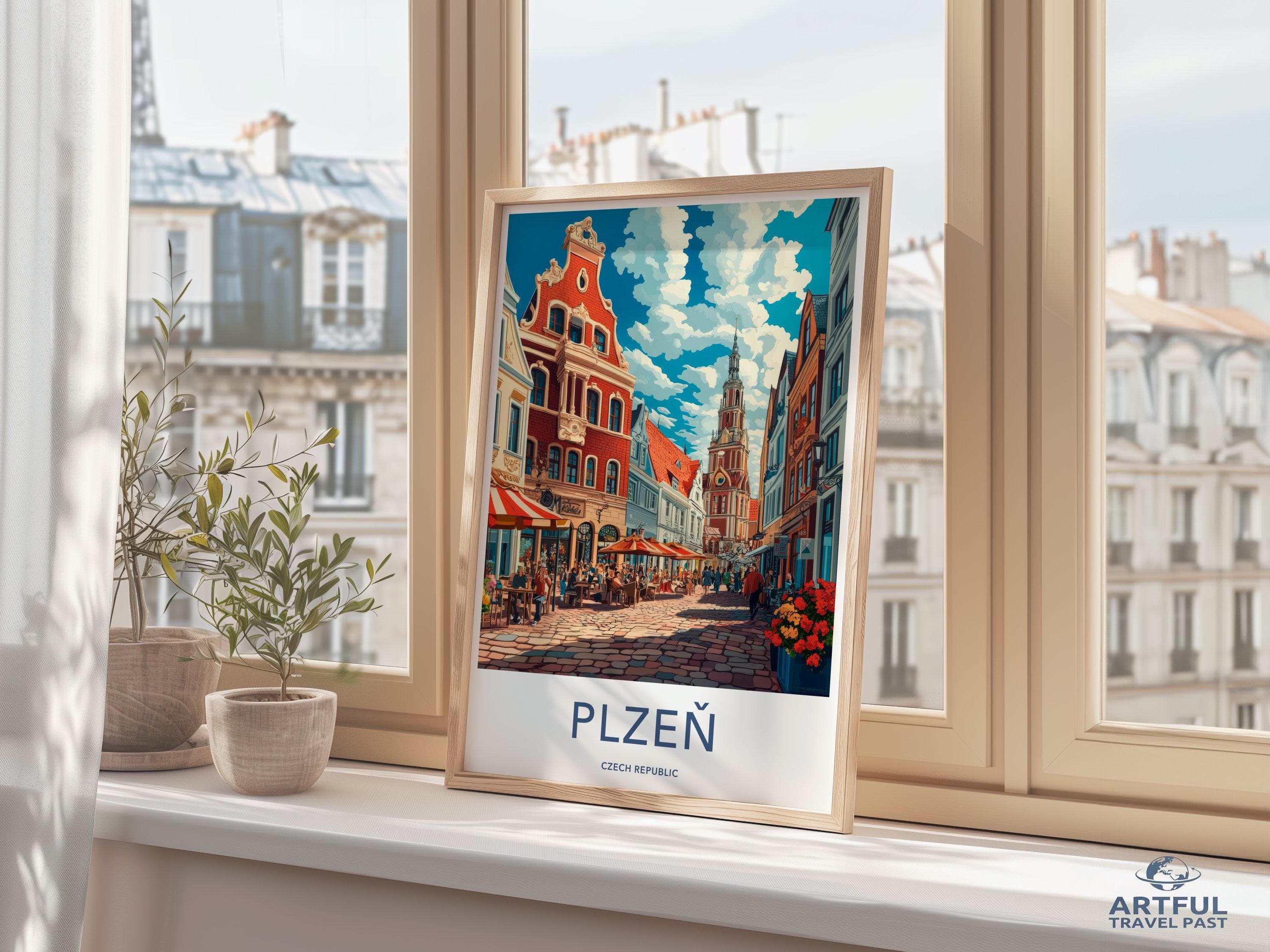 Plzen Poster - Czech Republic Wall Art