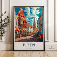 Plzen Poster - Czech Republic Wall Art