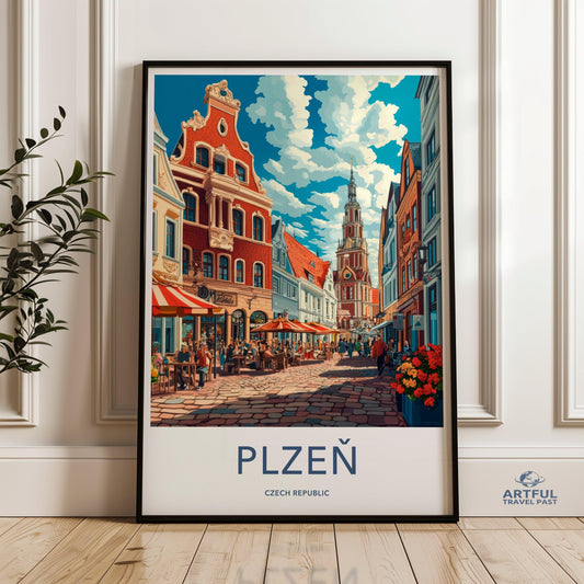 Plzen Poster - Czech Republic Wall Art