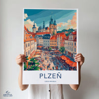 Plzen Poster - Czech Republic Wall Art